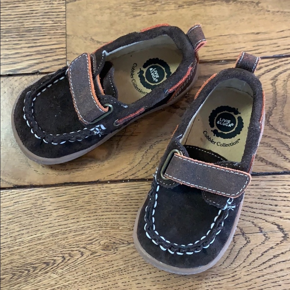 Livie & Luca North Loafer boys size 7 brown suede - Picture 4 of 4